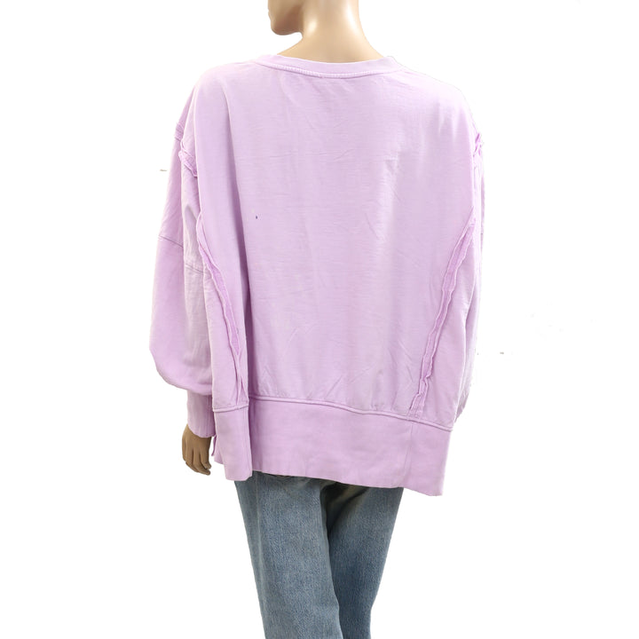 Anthropologie Pilcro Pintuck Sweatshirt Top