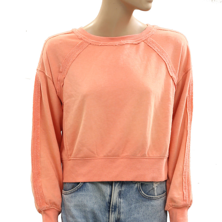 Anthropologie Daily Practice Pardon our Dust Crop Sweatshirt Top