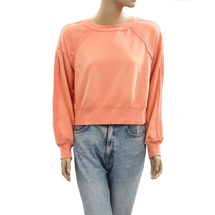 Anthropologie Daily Practice Pardon our Dust Crop Sweatshirt Top