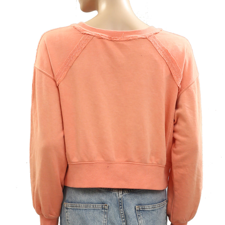 Anthropologie Daily Practice Pardon our Dust Crop Sweatshirt Top