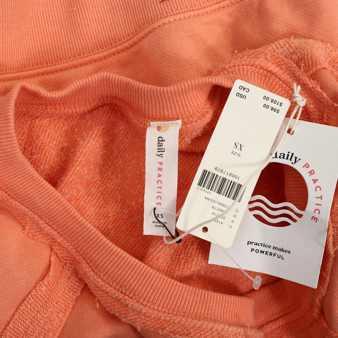 Anthropologie Daily Practice Pardon our Dust Crop Sweatshirt Top