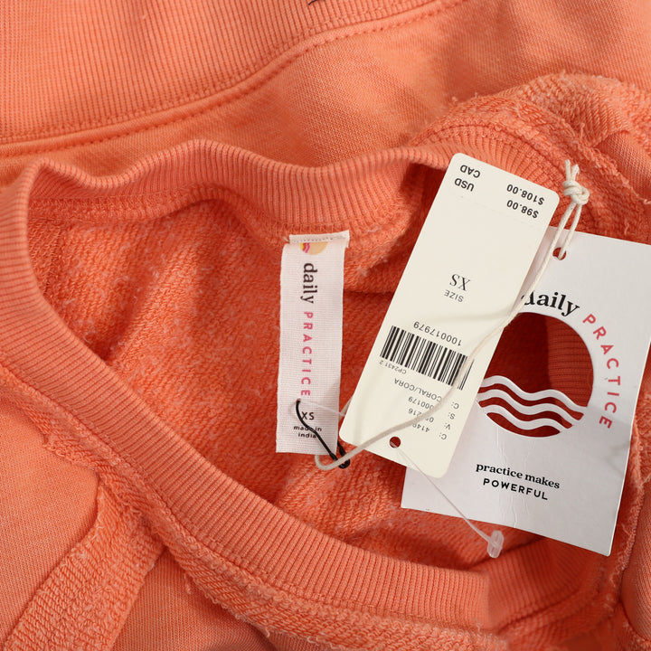 Anthropologie Daily Practice Pardon our Dust Crop Sweatshirt Top