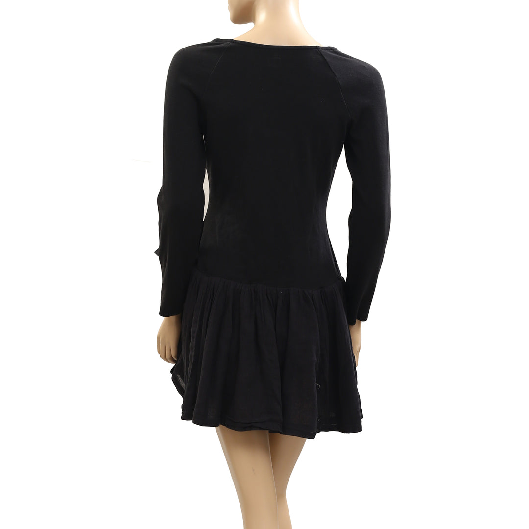 Free People Free-est Lexi Drop-Waist Mini Dress White Chocolate Couture Free People Free-est Lexi Drop-Waist Mini Dress White Chocolate Couture