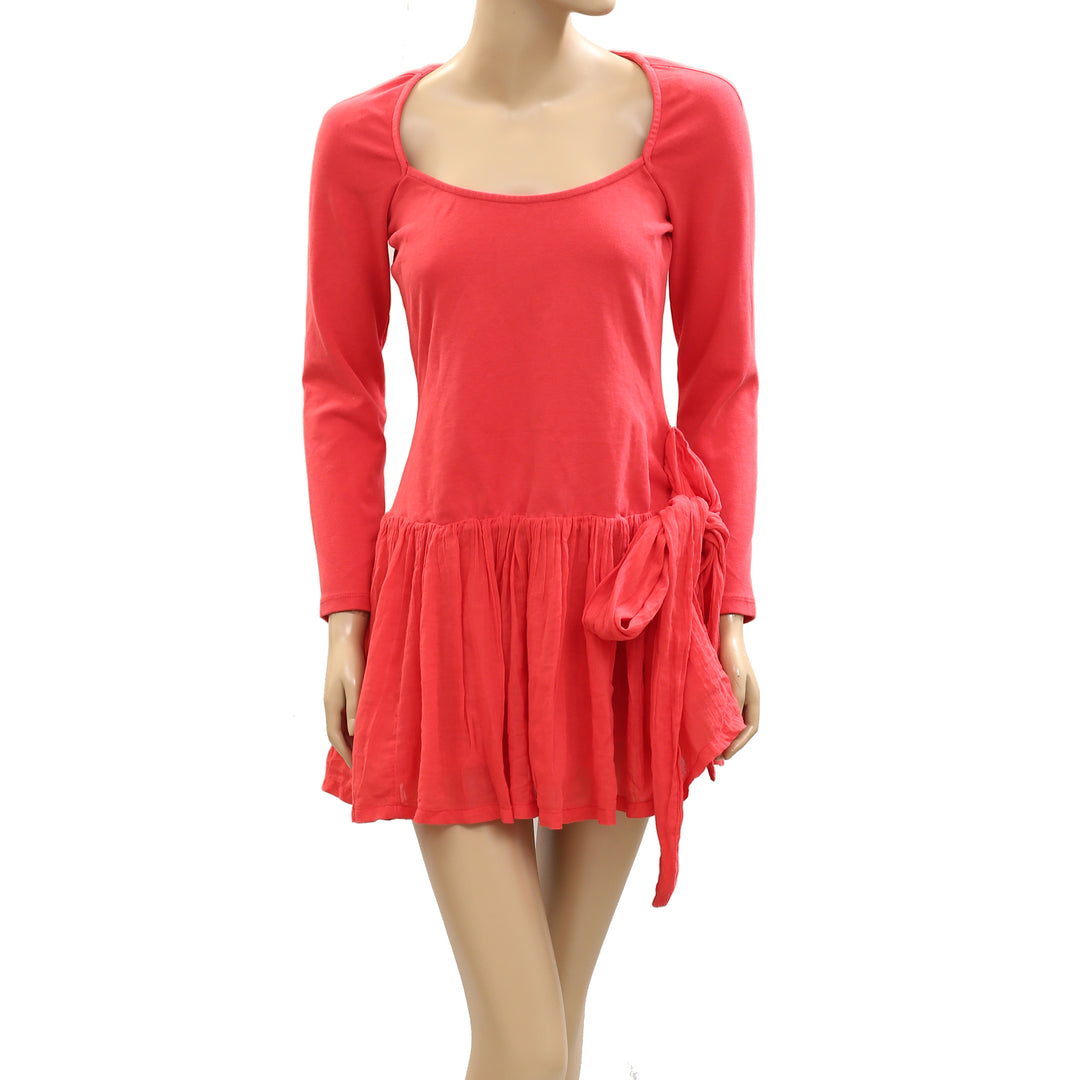 Free People Free-est Lexi Drop-Waist Mini Dress White Chocolate Couture Free People Free-est Lexi Drop-Waist Mini Dress White Chocolate Couture