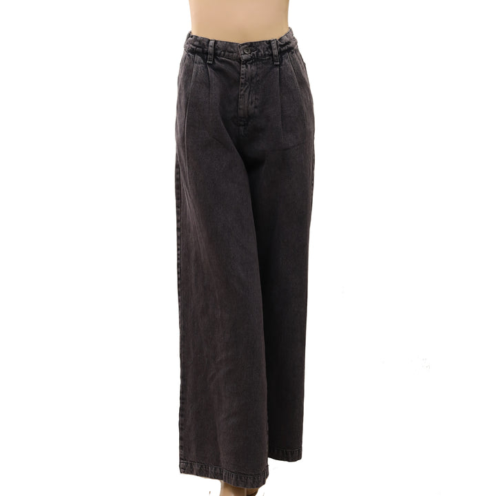 Free People Women's Denim Wide-leg Pants