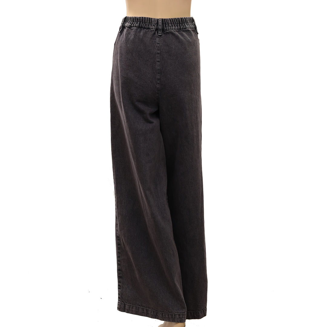 Free People Women's Denim Wide-leg Pants