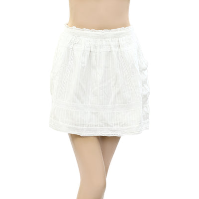 Zadig & Voltaire Striped Lace Mini Skirt S