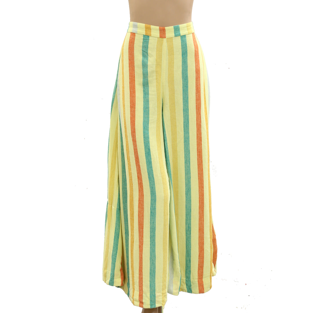 Free People Free-est Vacay Rhythm Striped Print Trousers Pants