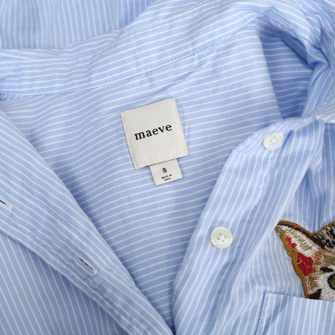 Maeve Anthropologie Buttondown Shirt Blouse Top