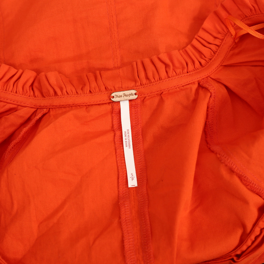 Free People Summer Short Sleeve Blouse Shirt Top