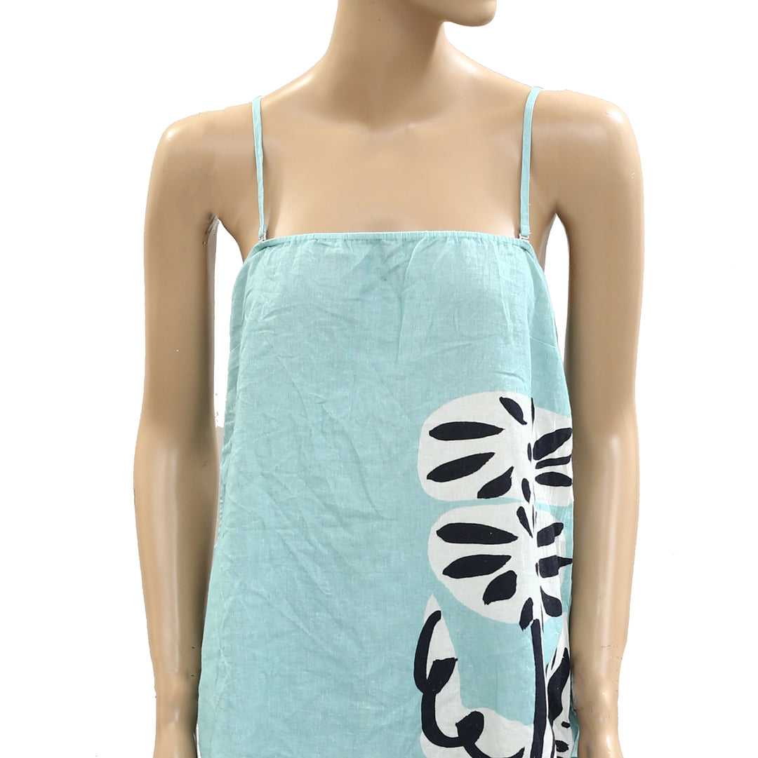 Anthropologie Suzanne Lustig x Celandine Linen Blend Strapless Top