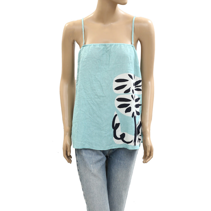 Anthropologie Suzanne Lustig x Celandine Linen Blend Strapless Top