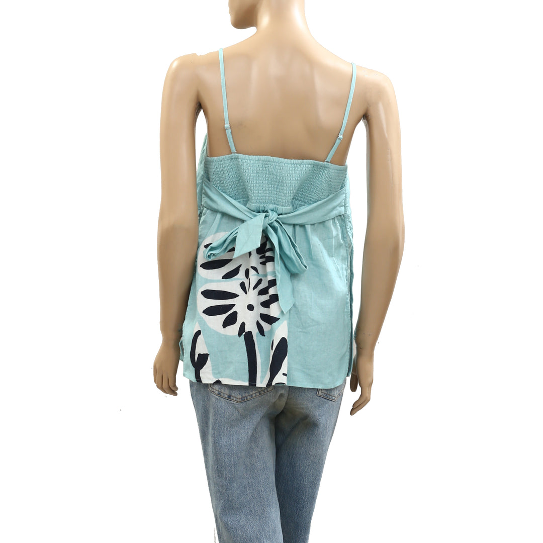 Anthropologie Suzanne Lustig x Celandine Linen Blend Strapless Top