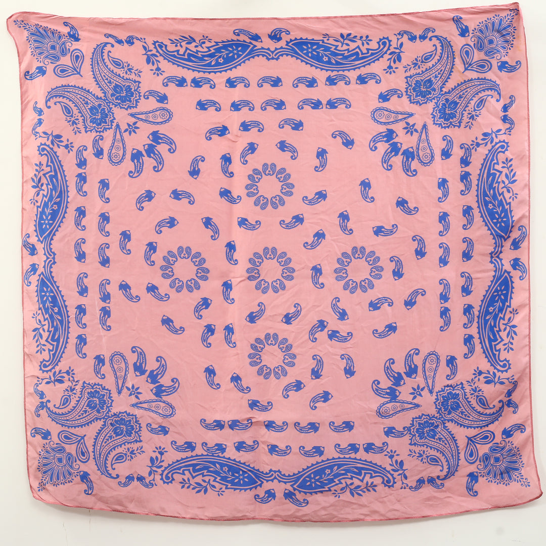Free People So Silk Printed Bandana Scarf Tube Top Wrap Belt