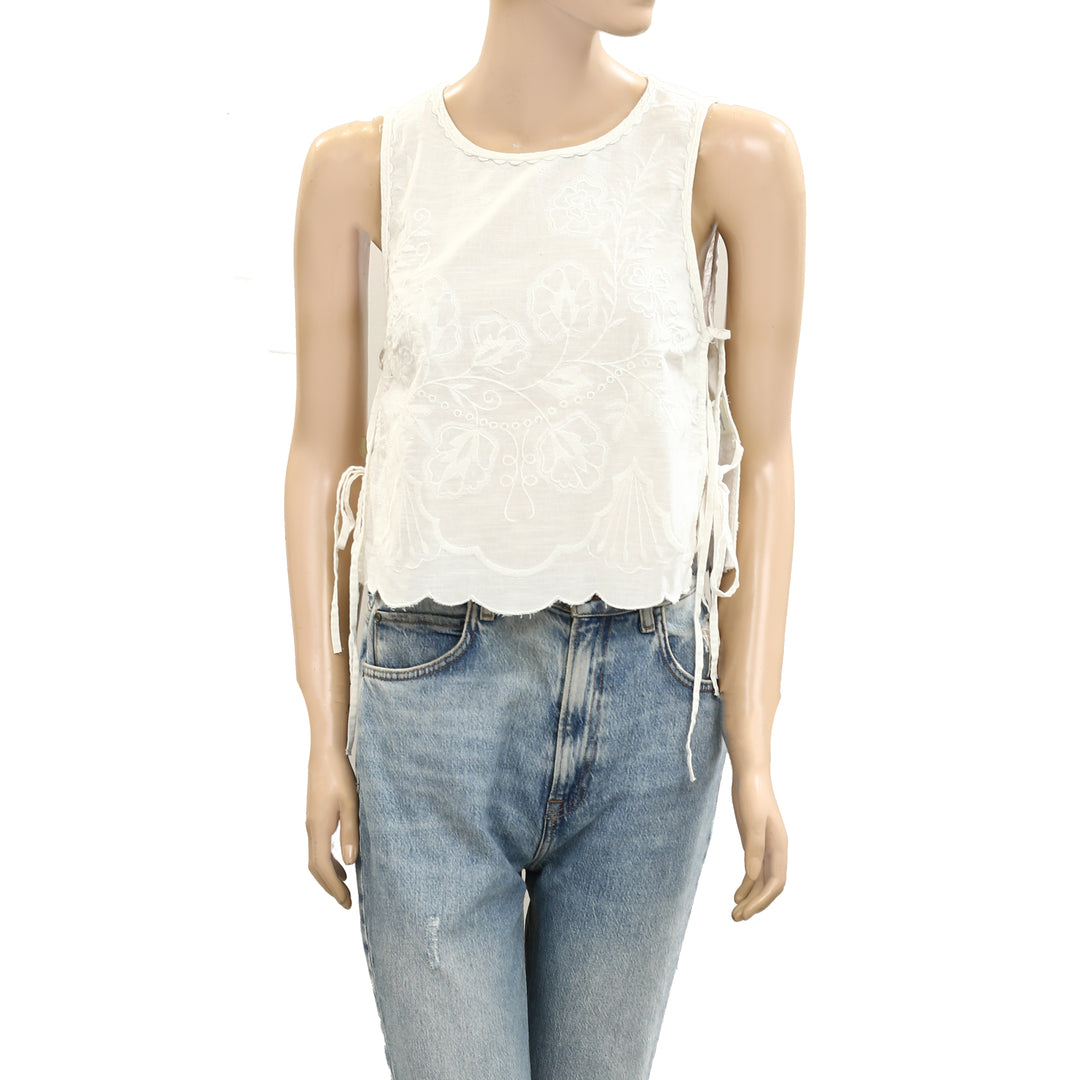 Free People Faded Gardens Tank Cropped Top