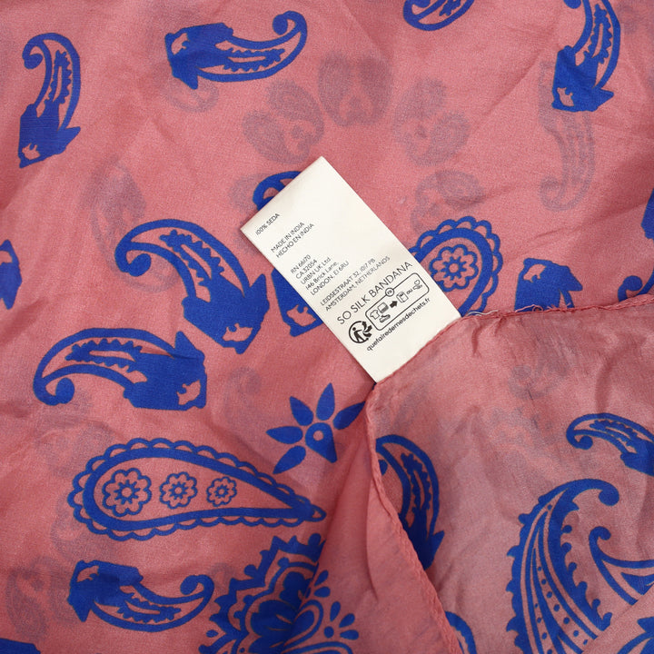 Free People So Silk Printed Bandana Scarf Tube Top Wrap Belt