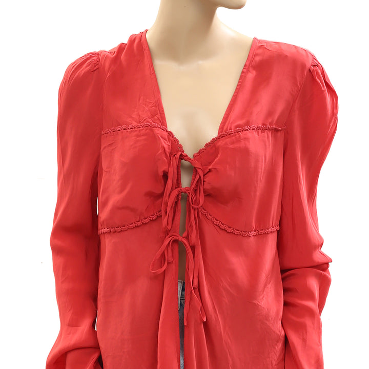 Free people Bali Ariel Tunic Tie Top