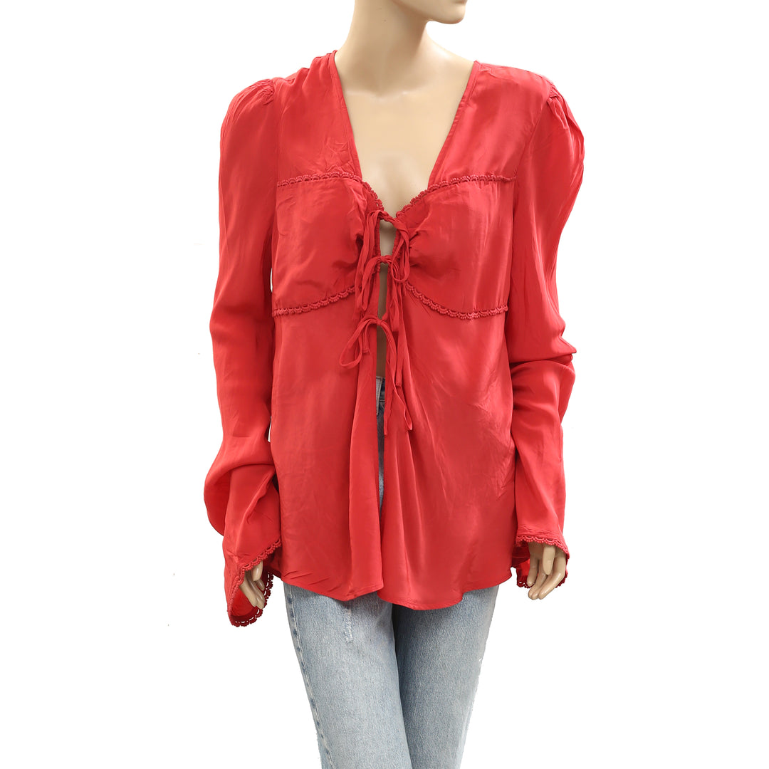 Free people Bali Ariel Tunic Tie Top