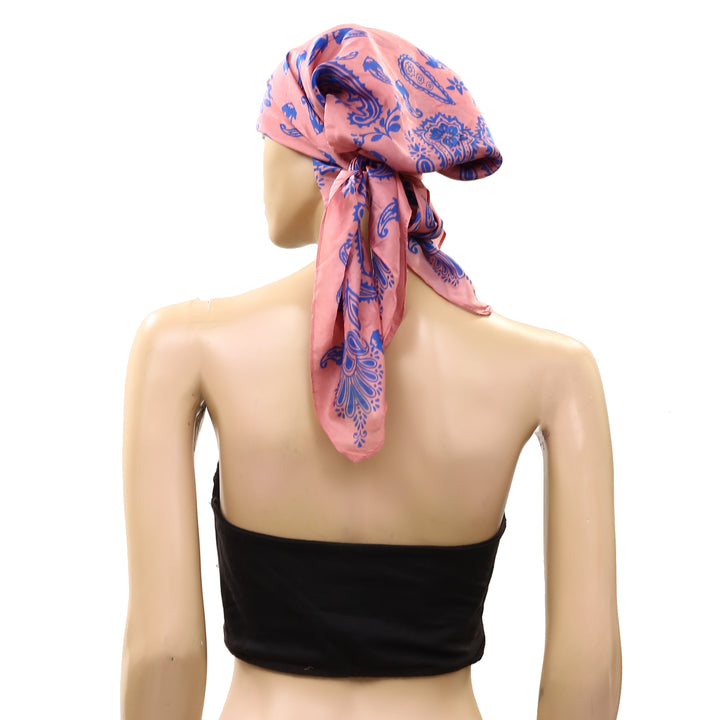 Free People So Silk Printed Bandana Scarf Tube Top Wrap Belt