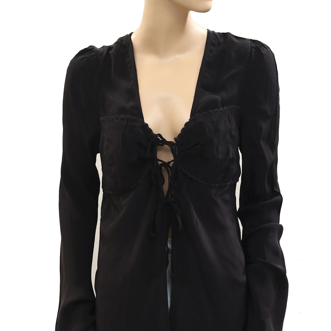 Free people Bali Ariel Tunic Tie Top