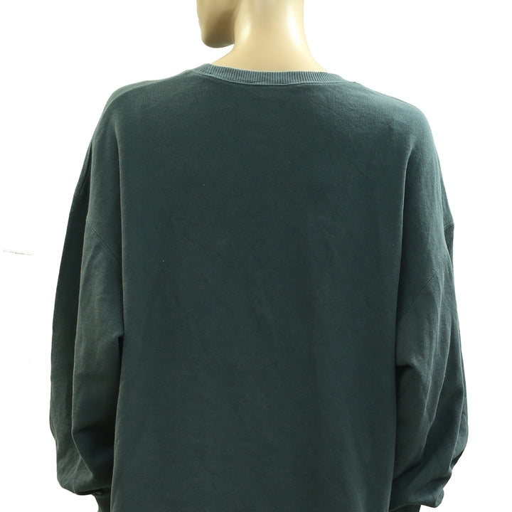 Free People FP Movement Graphic Rainbow Sweatshirt Pullover Top