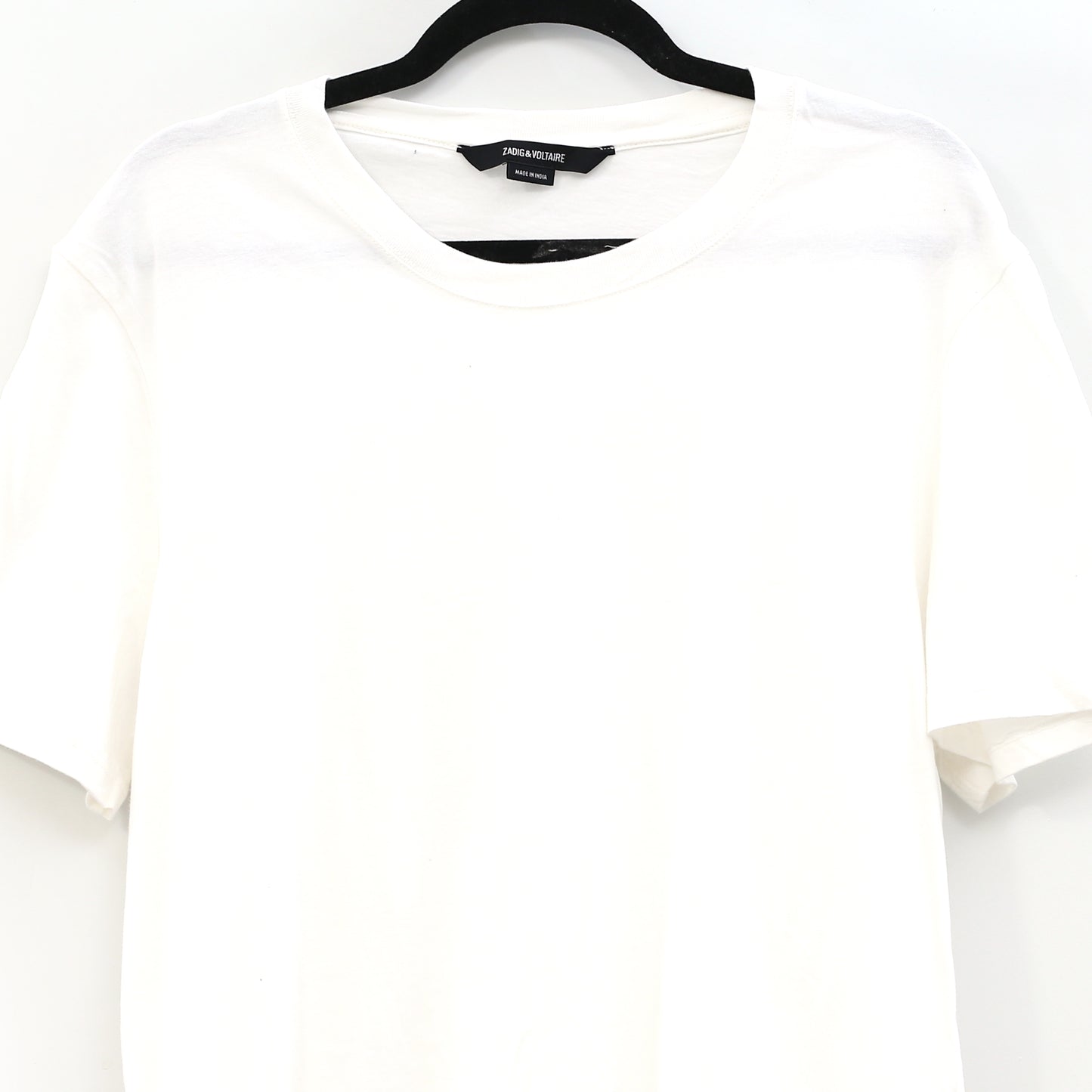Zadig &amp; Voltaire 男士纯色棉质白色 T 恤