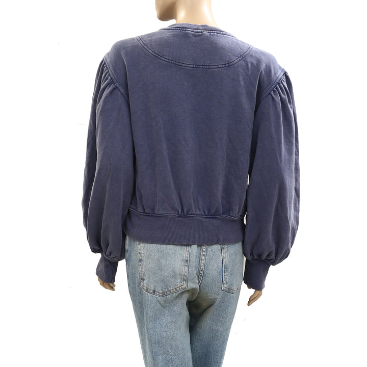 Free People Okayyy Sweatshirt Bomber Jacket Top