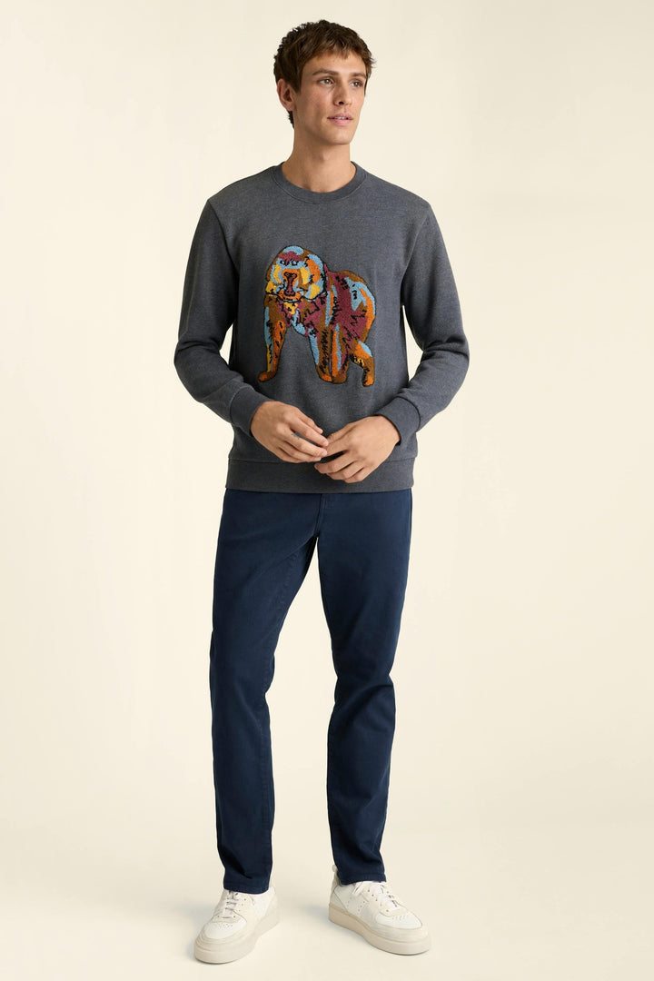BONOBOS Critter Supersoft Fleece Crew Sweater