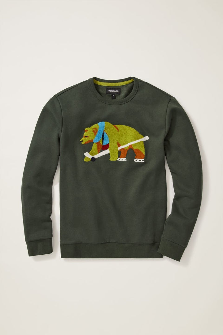BONOBOS Critter Supersoft Fleece Crew Sweater
