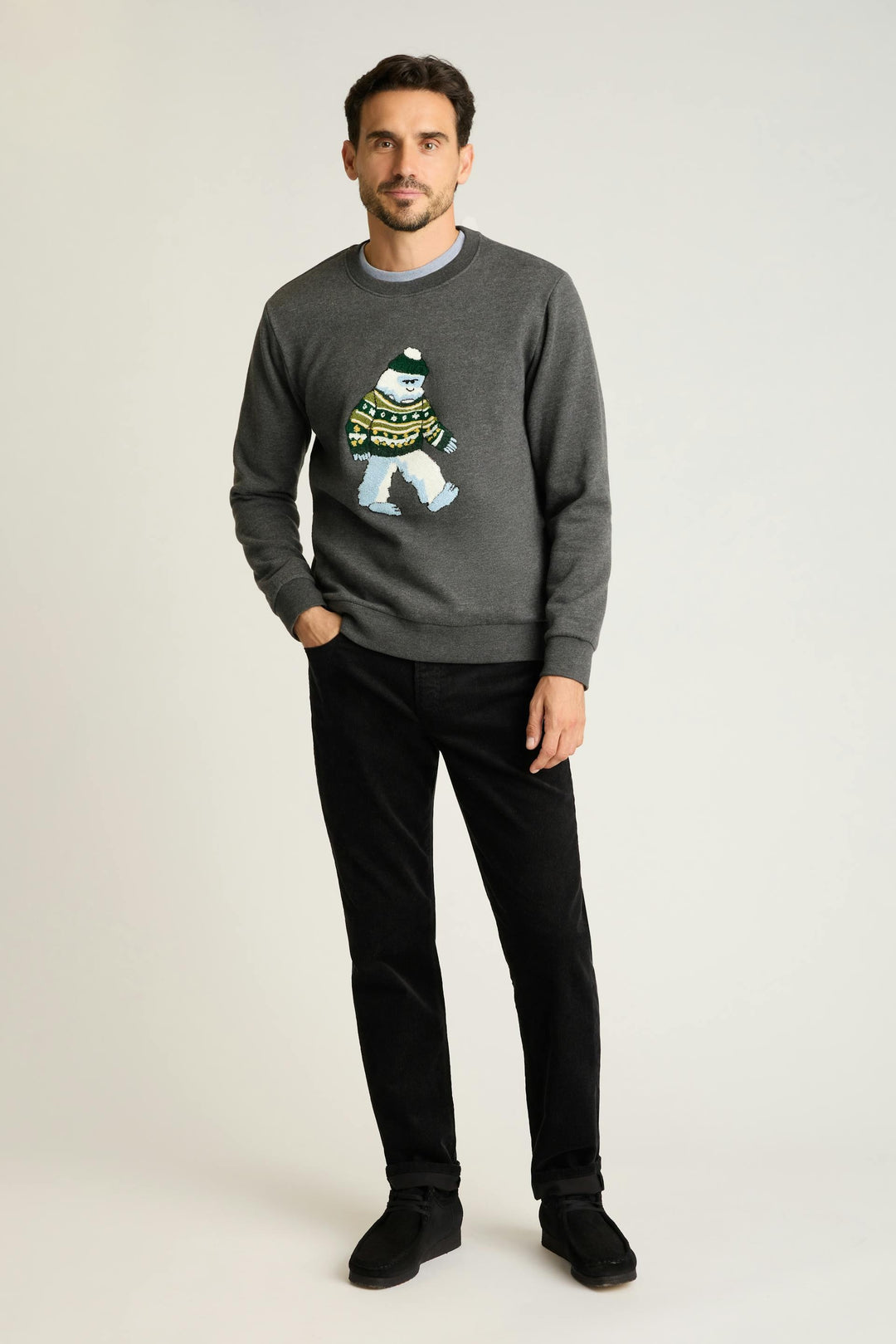 BONOBOS Critter Supersoft Fleece Crew Sweater