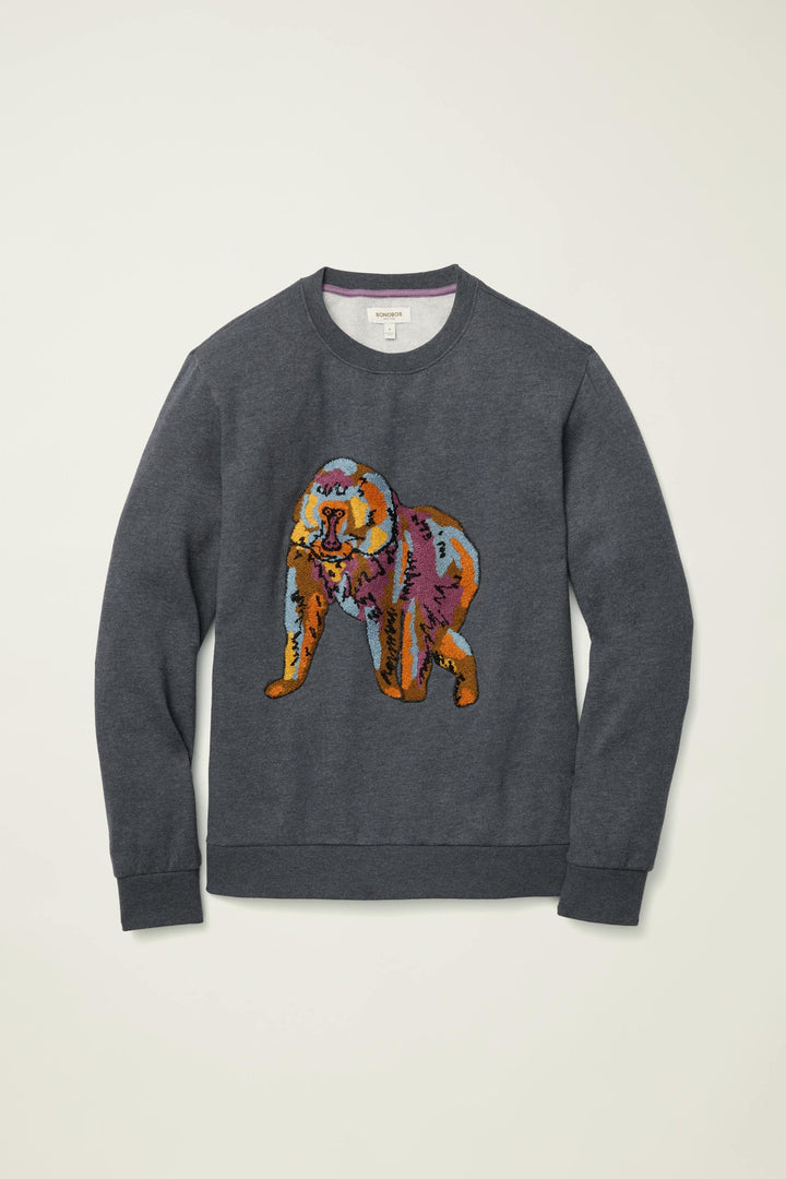 BONOBOS Critter Supersoft Fleece Crew Sweater