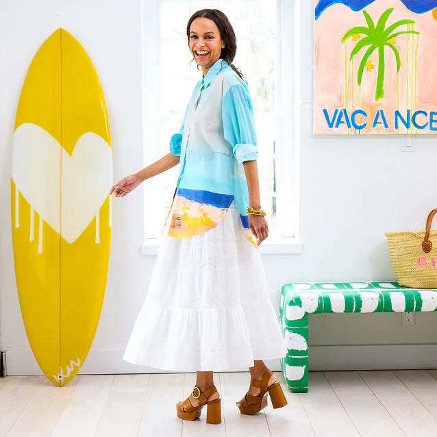 Kerri Rosenthal Vacance Midi Skirt