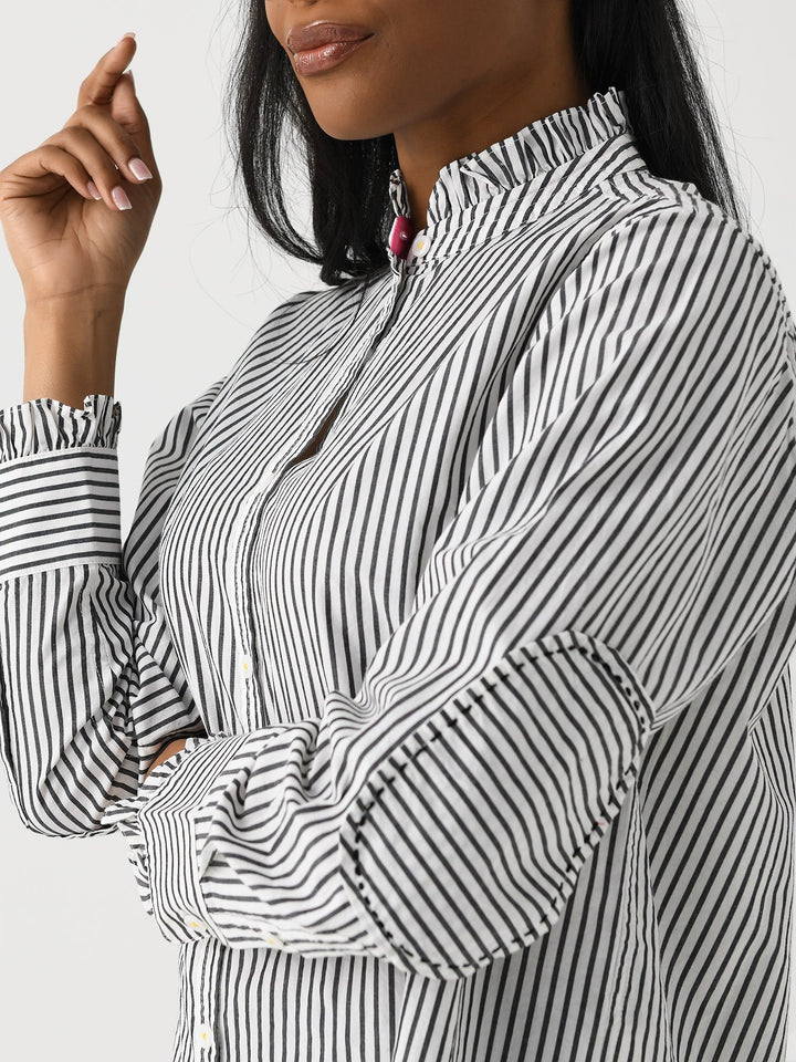 Kerri Rosenthal Mia Shirt Ruffles Tunic Top