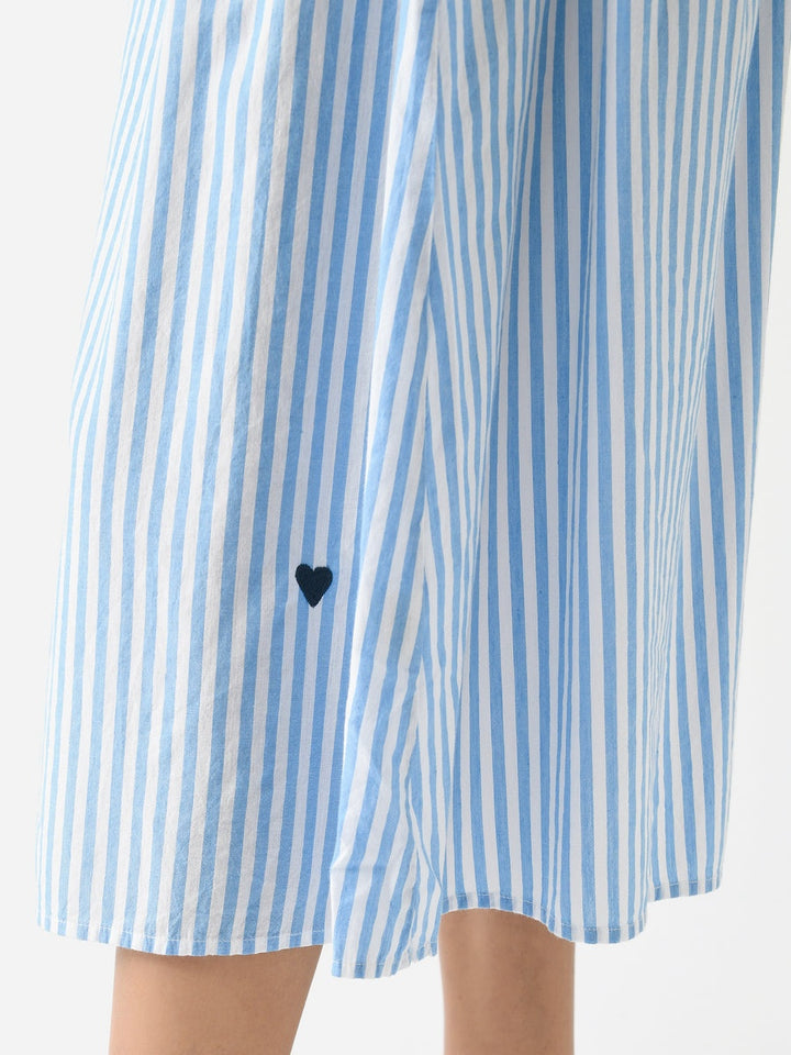 Kerri Rosenthal Martin Cabana Striped Print Midi Skirt