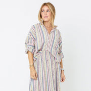 Kerri Rosenthal Sherri Stripe Shirt Blouse Top