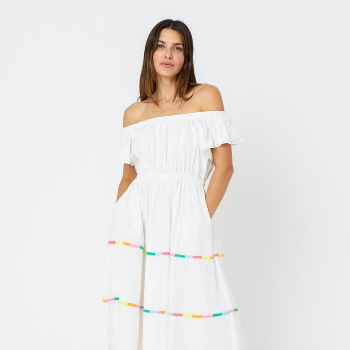 Kerri Rosenthal Tailor Embroidered Midi Dress