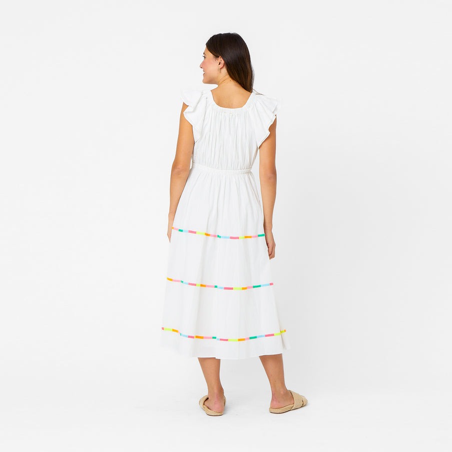 Kerri Rosenthal Tailor Embroidered Midi Dress