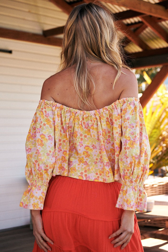 Free People James Smock Cropped Top