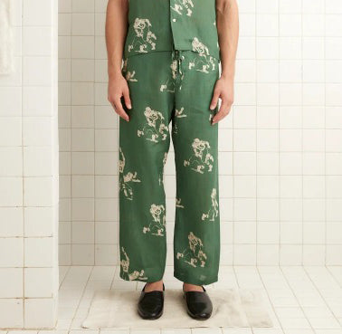 Bode Football Player Silhouette Pajama Pants