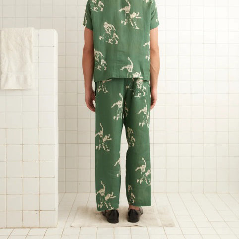 Bode Football Player Silhouette Pajama Pants