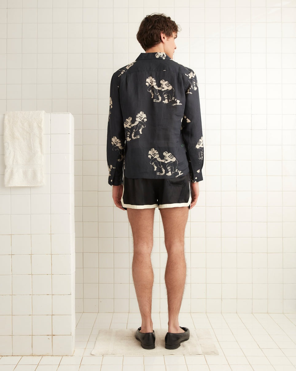 BODE Football Silhouette Long Sleeve Shirt