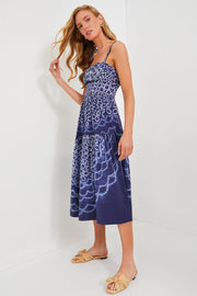 Sea New York Blythe Dye Print Tank Midi Dress