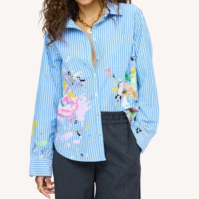 Kerri Rosenthal Mia Happimess Studio Shirt Tunic Top