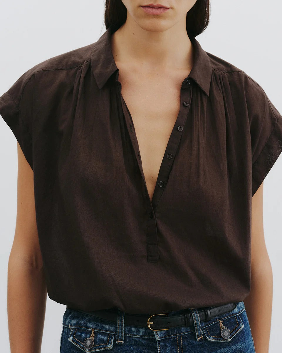 Nili Lotan 诺曼底衬衫束腰上衣