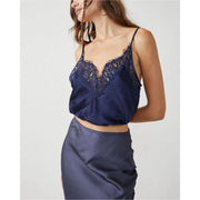 Intimately Free People Night Out Blouson Brami Slip Cami Cropped Top