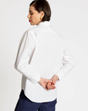 Frances Valentine Perfect White Button-Down Shirt Top