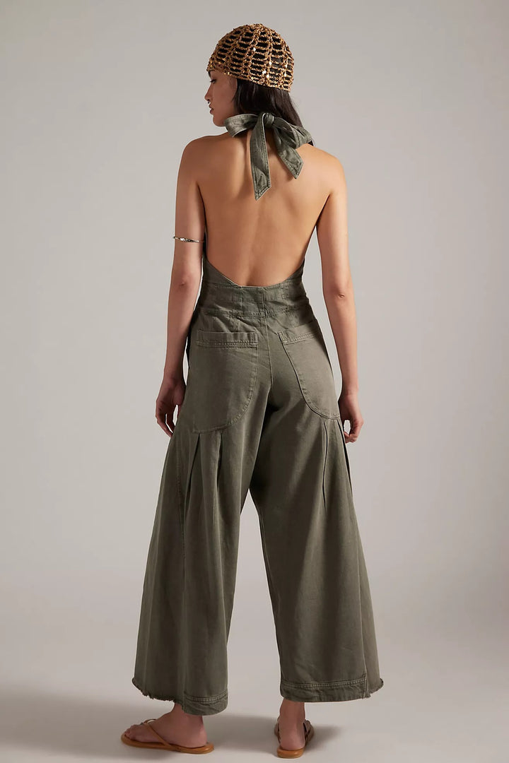 Free People Phoenix Solid Overalls Jumpsuit