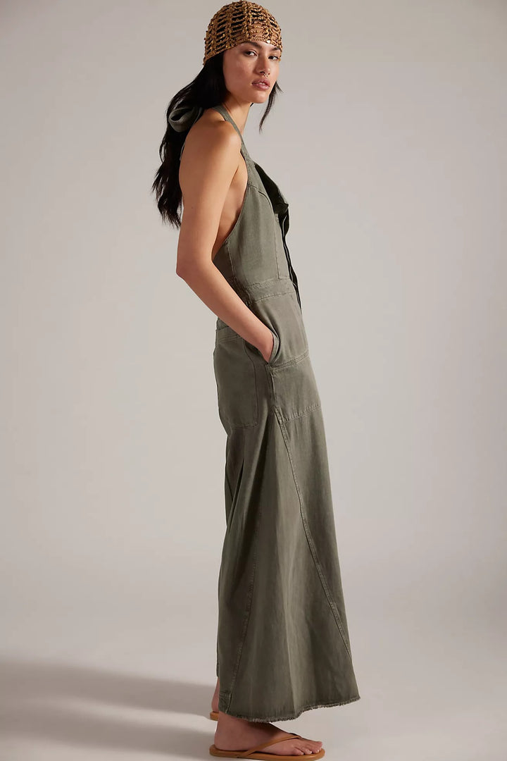 Free People Phoenix Solid Overalls Jumpsuit