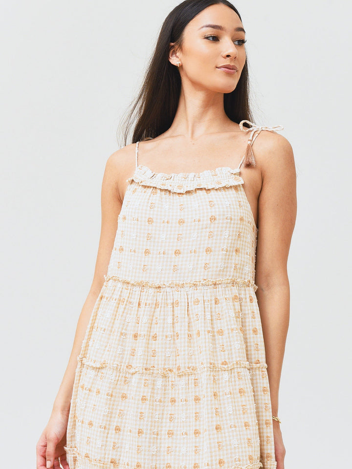Saylor Anthropologie Bennett Daisy Dobby Maxi Midi Dress