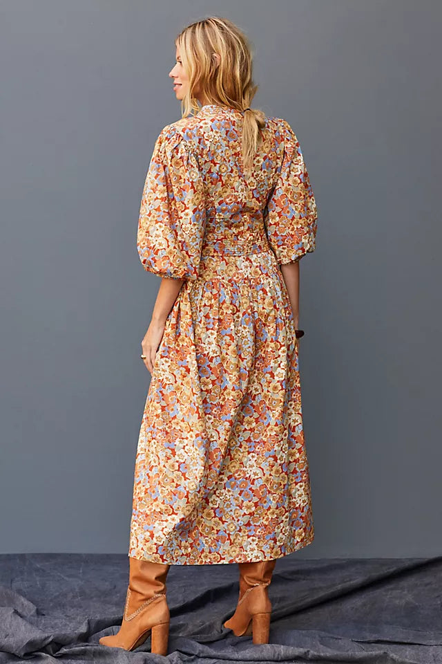 Love The Label Anthropologie Floral Maxi Dress S